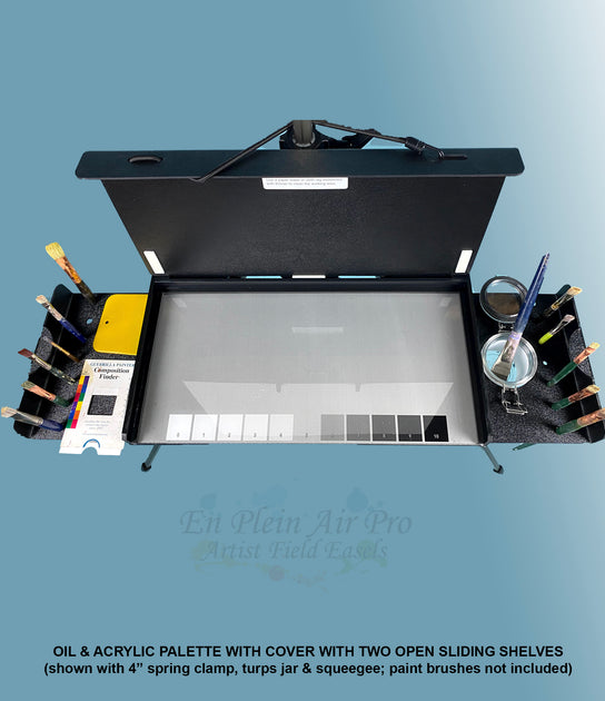 Professional Series En Plein Air Pro Oil & Acrylic Easel Package with 1/8  Abrasion Resistant Palette