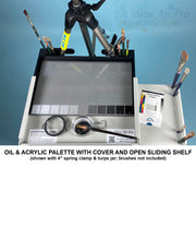 Advanced Series Oil & Acrylic Palette with Cover and single Slide Out Shelf
