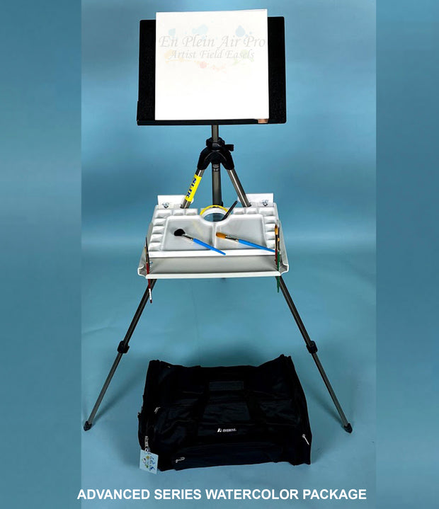 Professional Series En Plein Air Pro Oil & Acrylic Easel Package with 1/8  Abrasion Resistant Palette